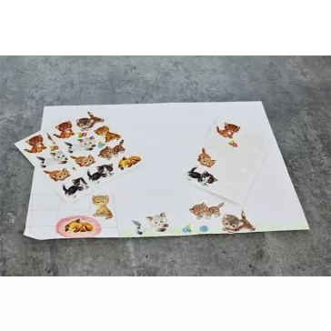   Matrica, papír, 3 ív, 76x120 mm, AVERY ZWECKFORM, "Z-Design No.4346", kiscicusok