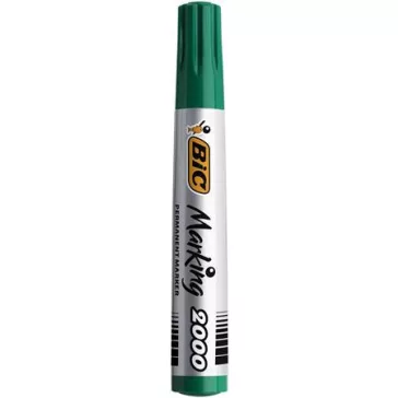   Alkoholos marker, 4,95 mm, kúpos, BIC "ECO 2000" zöld