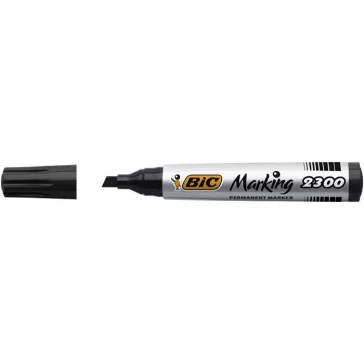   Alkoholos marker, 3,7-5,5 mm, vágott, BIC "ECO 2300" fekete