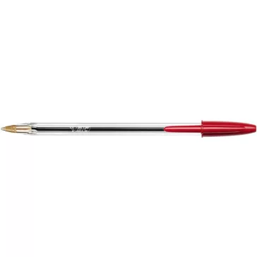   Golyóstoll, 0,32 mm, kupakos, BIC "Cristal Original", piros