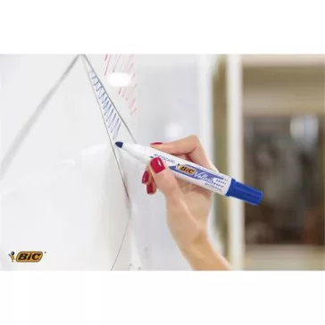   Flipchart- és táblamarker, 1,4 mm, kúpos, BIC" Velleda ecolutions", kék