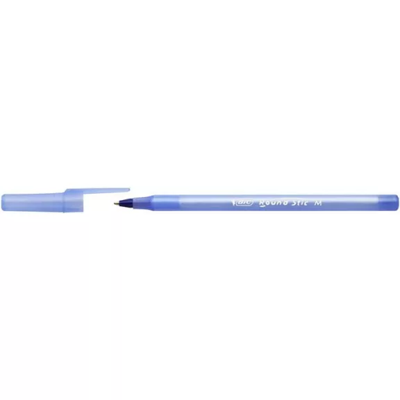 Golyóstoll, 0,32 mm, kupakos, BIC "Round Stic Classic", kék