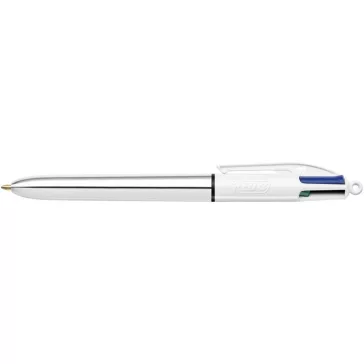   Golyóstoll, 0,32 mm, nyomógombos, négyszínű, BIC "4 Colours Shine"