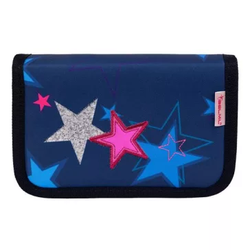   Tolltartó, klapnis, cipzáras, BELMIL "Sparkling Star", kék, csillagok