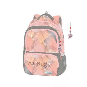   Iskolatáska, cipzáras, BELMIL "Maxi Packspecial T-Shinning Butterfly", pillangó