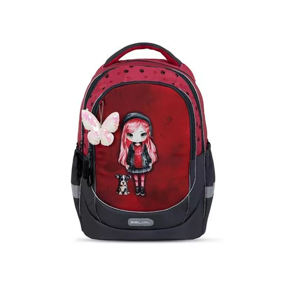 Iskolatáska, cipzáras, BELMIL "Leisure Plus Ladybug Girl", katicalány Iskolatáska, cipzáras, BELMIL "Leisure Plus Ladybug Girl", katicalány
