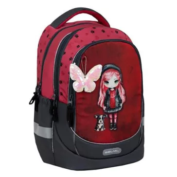   Iskolatáska, cipzáras, BELMIL "Leisure Plus Ladybug Girl", katicalány