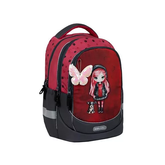 Iskolatáska, cipzáras, BELMIL "Leisure Plus Ladybug Girl", katicalány Iskolatáska, cipzáras, BELMIL "Leisure Plus Ladybug Girl", katicalány