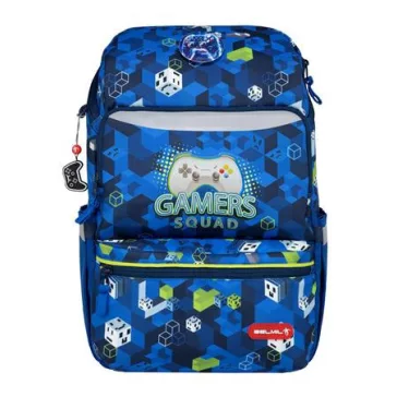   Iskolatáska, cipzáras, BELMIL "Zippy Gamer Squad", gamer
