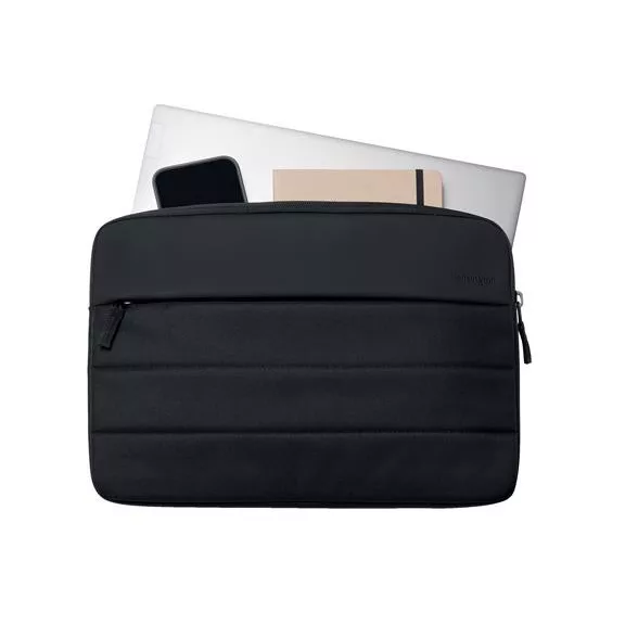 Notebook tok, 14", újrahasznosított anyagból, KENSINGTON "EQ Sleeve", fekete