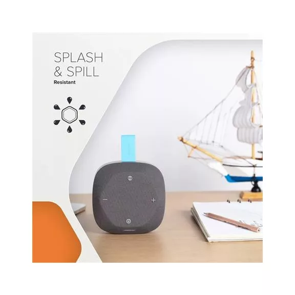 Hangszóró, hordozható, Bluetooth 5.3, CANYON "Hexagon 10", szürke-kék