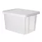 Tárolódoboz, tetővel, 45 l, áttetsző, CURVER "Essentials"