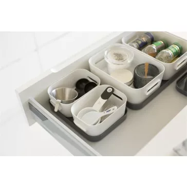   Műanyag tárolódoboz, 1,5 liter, SMARTSTORE "Compact S", fehér