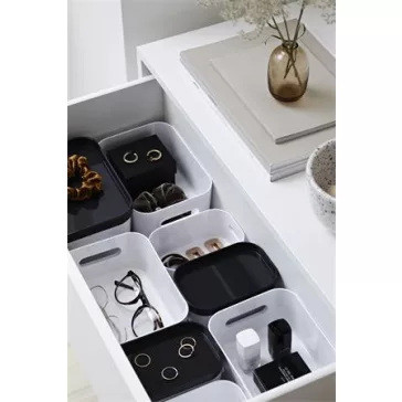  Műanyag tárolódoboz, 1,5 liter, SMARTSTORE "Compact S", fehér