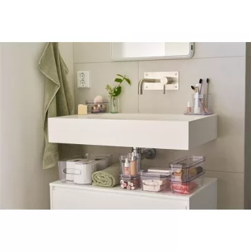   Műanyag tárolódoboz, 15,4 liter, SMARTSTORE "Compact Clear L", átlátszó