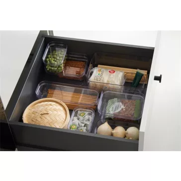   Műanyag tárolódoboz, 1,3 liter, SMARTSTORE "Compact Clear Slim", átlátszó