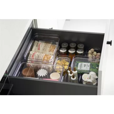   Műanyag tárolódoboz, 0,6 liter, SMARTSTORE "Compact Clear Mini", átlátszó