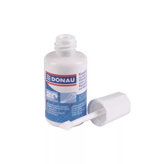 Hibajavító folyadék, vízbázisú, szivacsos, 20 ml, DONAU