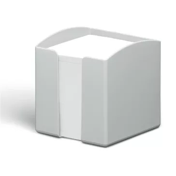   Jegyzettömbtartó, műanyag, 100x100 mm, feltöltve, DURABLE "ECO", szürke