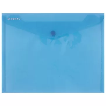 Irattartó tasak, A5, PP, patentos, DONAU, kék