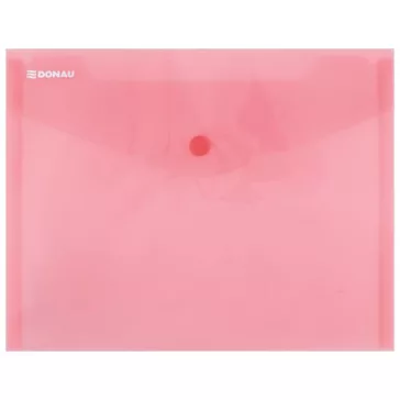 Irattartó tasak, A5, PP, patentos, DONAU, piros