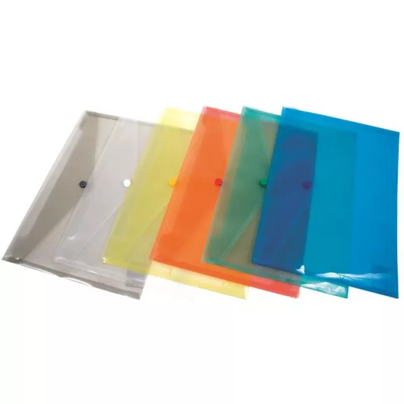 Irattartó tasak, A5, PP, patentos, DONAU, piros