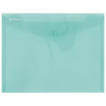 Irattartó tasak, A5, PP, patentos, DONAU, zöld