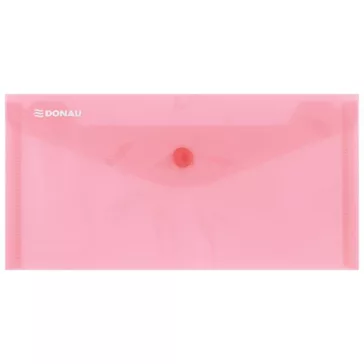 Irattartó tasak, DL, PP, patentos, DONAU, piros