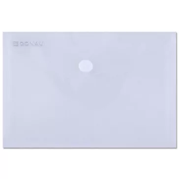 Irattartó tasak, A6, PP, patentos, DONAU, áttetsző