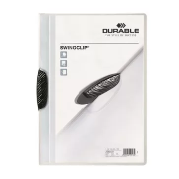   Gyorsfűző, klipes, A4, DURABLE "Swingclip® 30", fekete