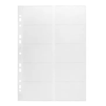 Névjegytartó betét, 10 db-os, DURABLE