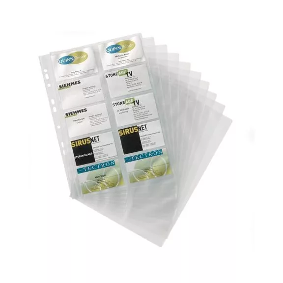 Névjegytartó betét, 10 db-os, DURABLE