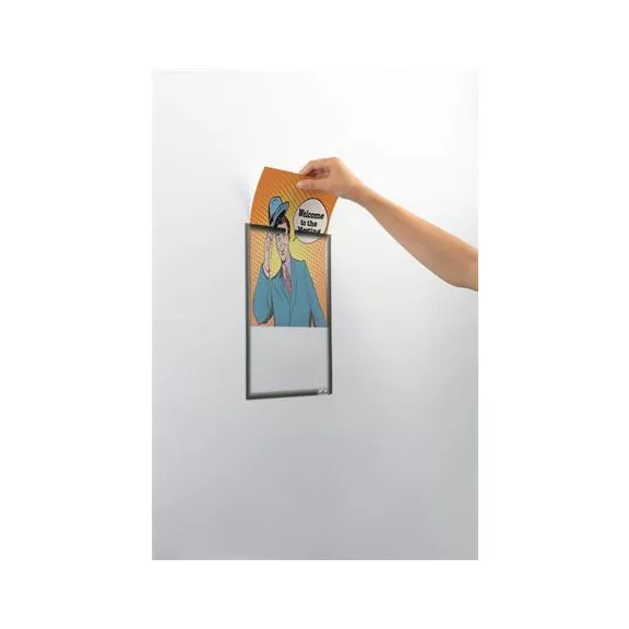 Dokumentumtartó, A4, mágneses, DURABLE, szürke
