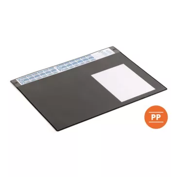   Könyökalátét, 650x480 mm, éves naptárral, DURABLE, fekete