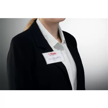   Névkitűző, mágnessel, elfordulásgátlóval, 90x54 mm, DURABLE "CLICK FOLD"