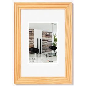Képkeret, fa, 10x15 cm, "Grado" natúr