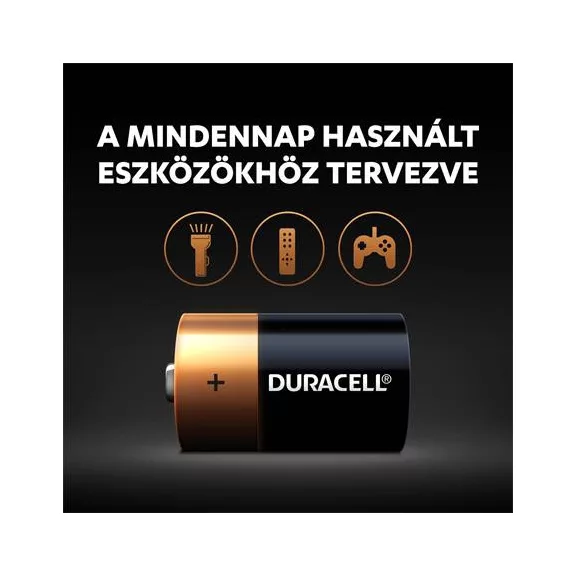 Elem, D góliát, 2 db, DURACELL "Basic"