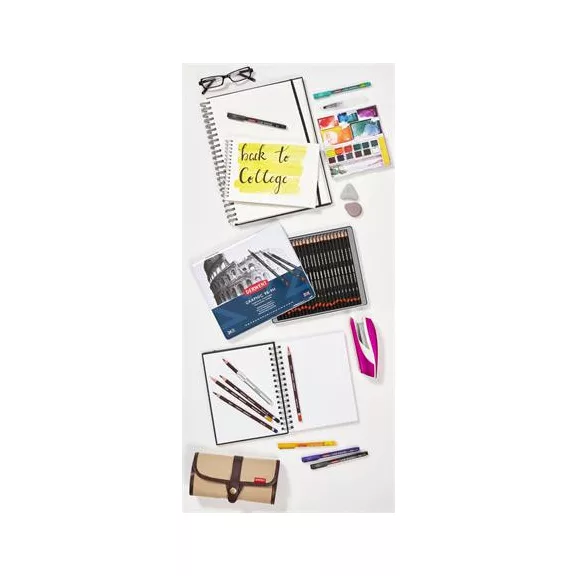 Tűfilc szett, 0,05/0,1/0,2/ 0,3/0,5/0,8 mm, DERWENT "Line Marker", fekete