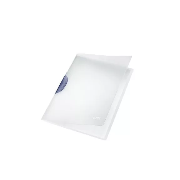 Gyorsfűző, klipes, PP, A4, LEITZ "ColorClip Magic", szürke