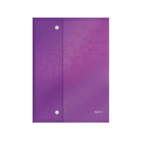 Irattartó tasak, A4, PP, patentos, LEITZ "Wow", vegyes színek