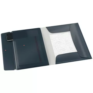   Gumis mappa, extra tasakkal, PP, A4, LEITZ "Cosy", bársonyszürke