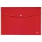 Irattartó tasak, A4, PP, patentos, LEITZ "Recycle", piros