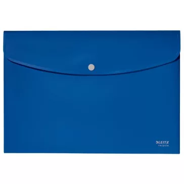   Irattartó tasak, A4, PP, patentos, LEITZ "Recycle", kék