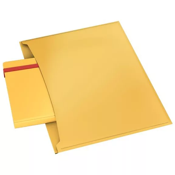 Irattartó tasak, 2 zsebes, A4, PP, pantentos, LEITZ "Cosy", melegsárga