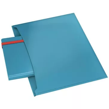   Irattartó tasak, 2 zsebes, A4, PP, pantentos, LEITZ "Cosy", nyugodtkék