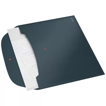   Irattartó tasak, 2 zsebes, A4, PP, pantentos, LEITZ "Cosy", bársonyszürke