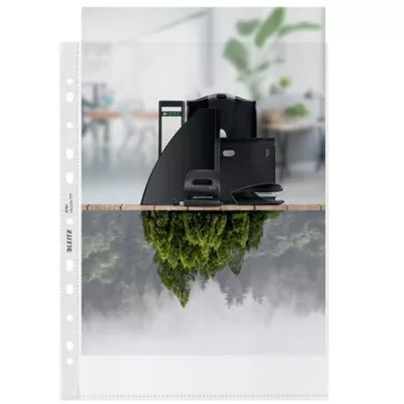  Genotherm, lefűzhető, A4, PP, 100 mikron, narancsos felület, LEITZ "Recycle"