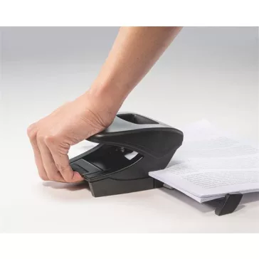   Lyukasztó, kétlyukú, 30 lap, LEITZ "Recycle NeXXt", fekete