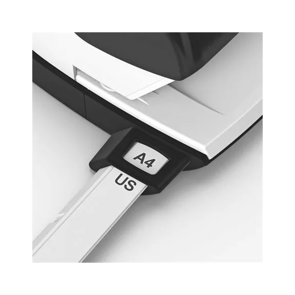 Lyukasztó, kétlyukú, 10 lap, fém, mini, LEITZ "Nexxt Wow", fekete