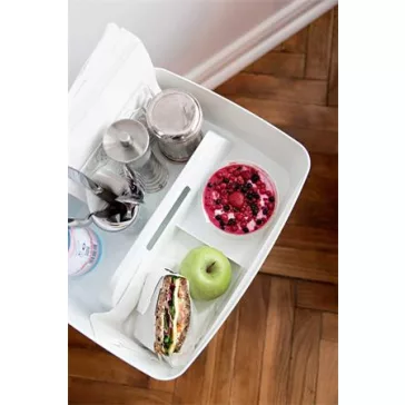   Rendszerező tálca, fogantyúval, nagy, LEITZ "MyBox", fehér